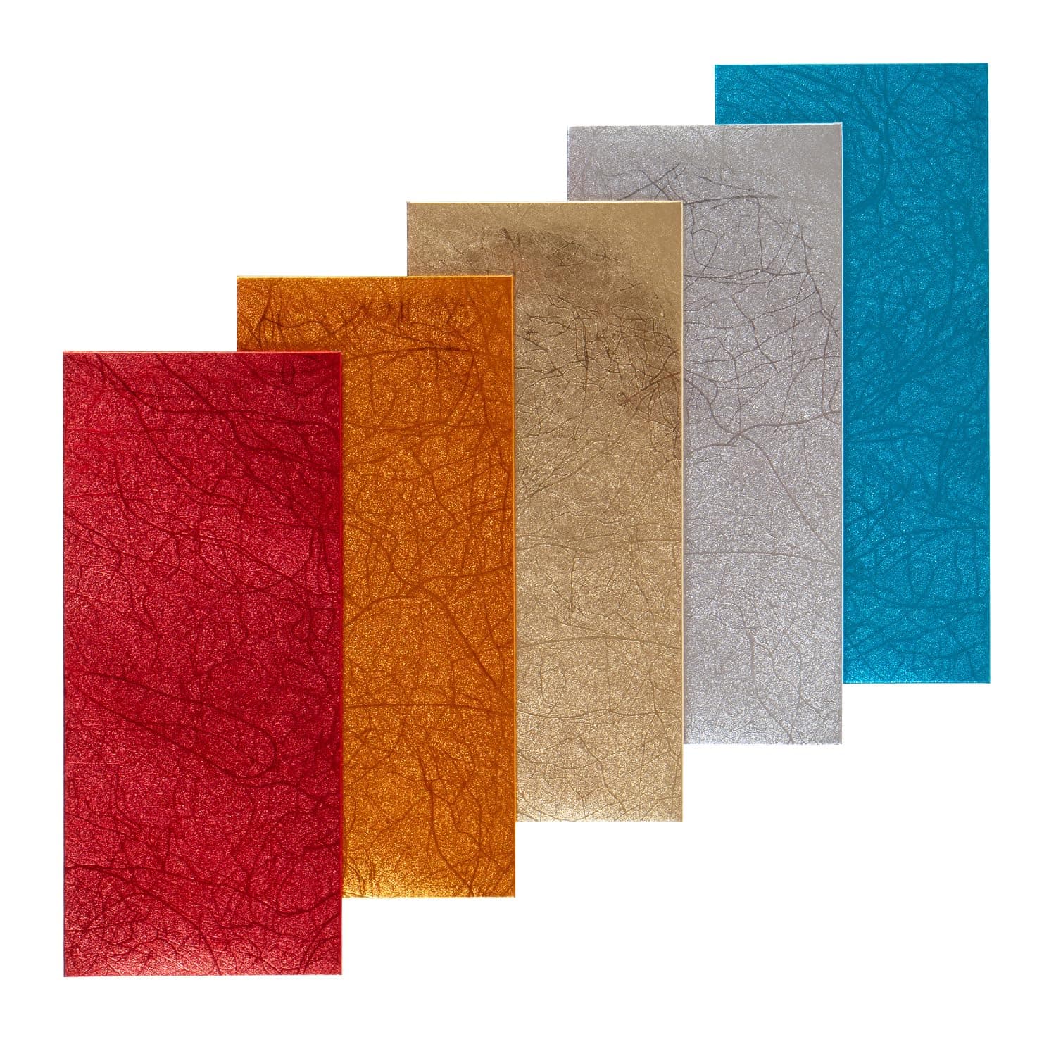 TRIACE Premium Envelopes Pack of 20. 5 Different Textured Foil Designs. Perfect Gifting for Weddings, Marriages & Birthdays. 20 stickers added to add personal message. TR 178