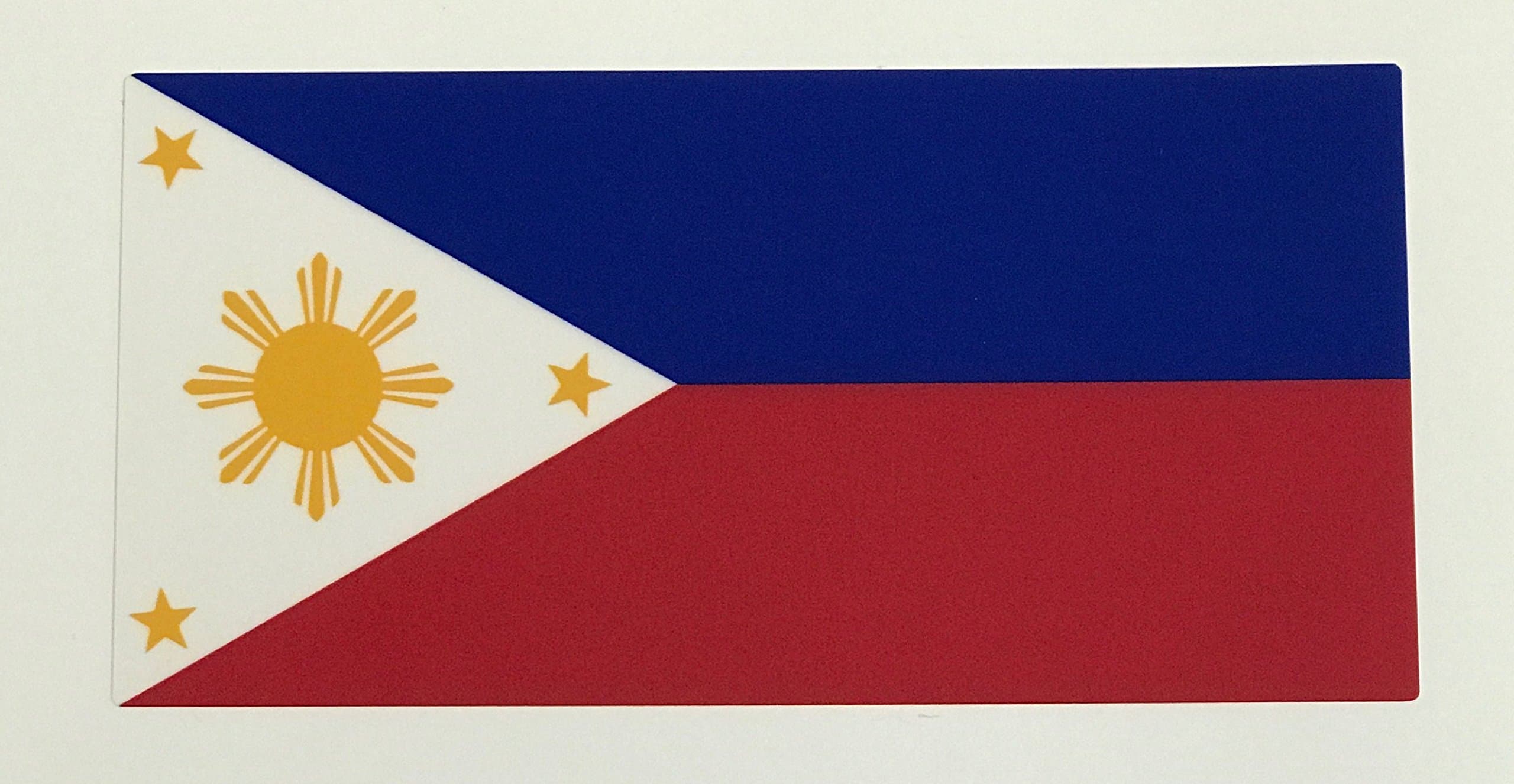Check6 C6P28 Philippines Flag 6x2.75 inches 2 Pack