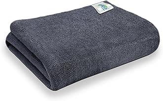 SOFTSPUN Microfiber Bath Towel 1Pc 60x120cm Grey! Ultra Absorbent Super Soft & Lightweight Quick Drying for Men & Women Daily Use Large Size Unisex.