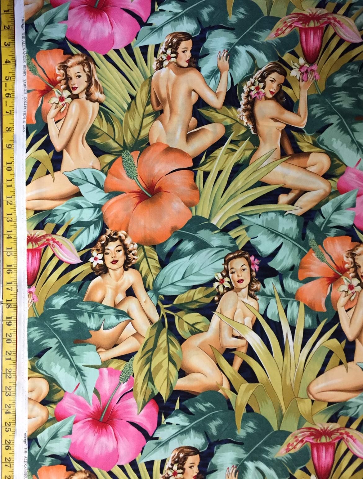 Mirage Navy Alexander Henry Fabric - by The Yard (Yard)