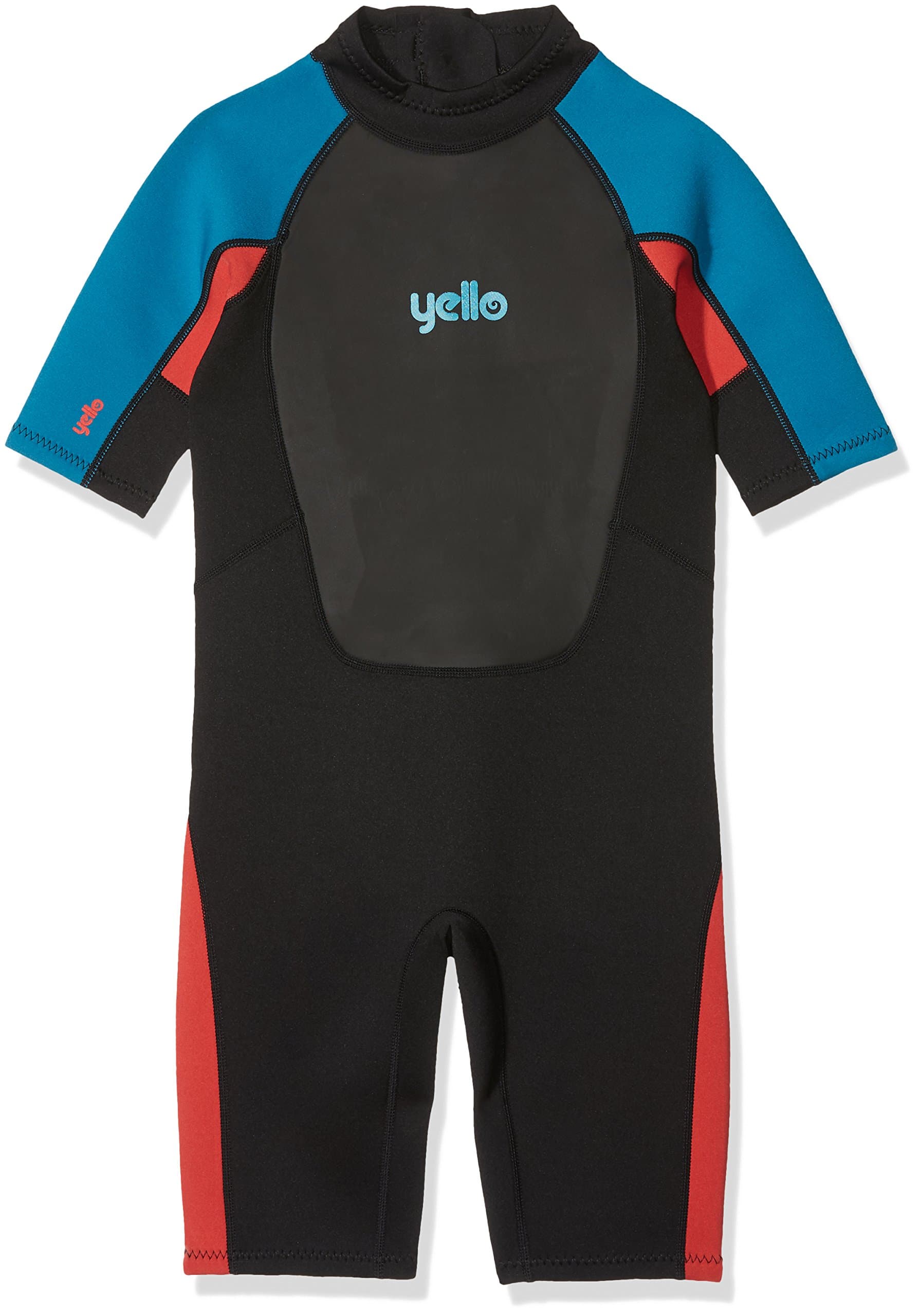Yello Boy's Thresher Shorty Short Wetsuit - Blue, Medium