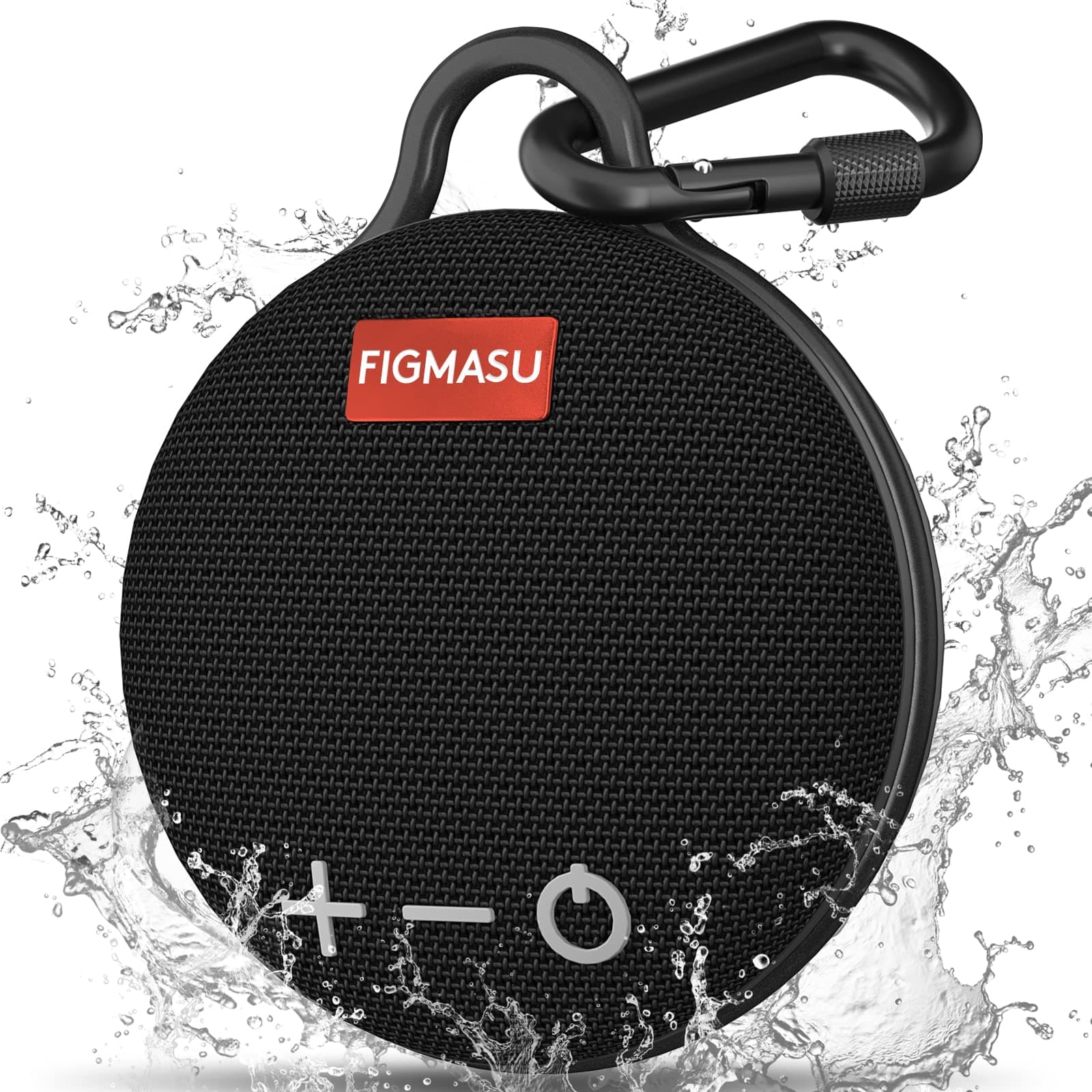 Portable Bluetooth Speaker Figmasu Waterproof Speaker with Microphone, 24 Hours Playtime, HD Stereo Bass Sound, Mini Wireless Speaker for Shower Outdoors Travel Boat Camping Pool