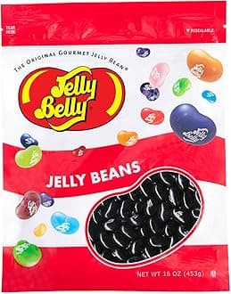 Jelly Belly Licorice Jelly Beans - 1 Pound (16 Ounces) Resealable Bag - Genuine, Official, Straight from the Source