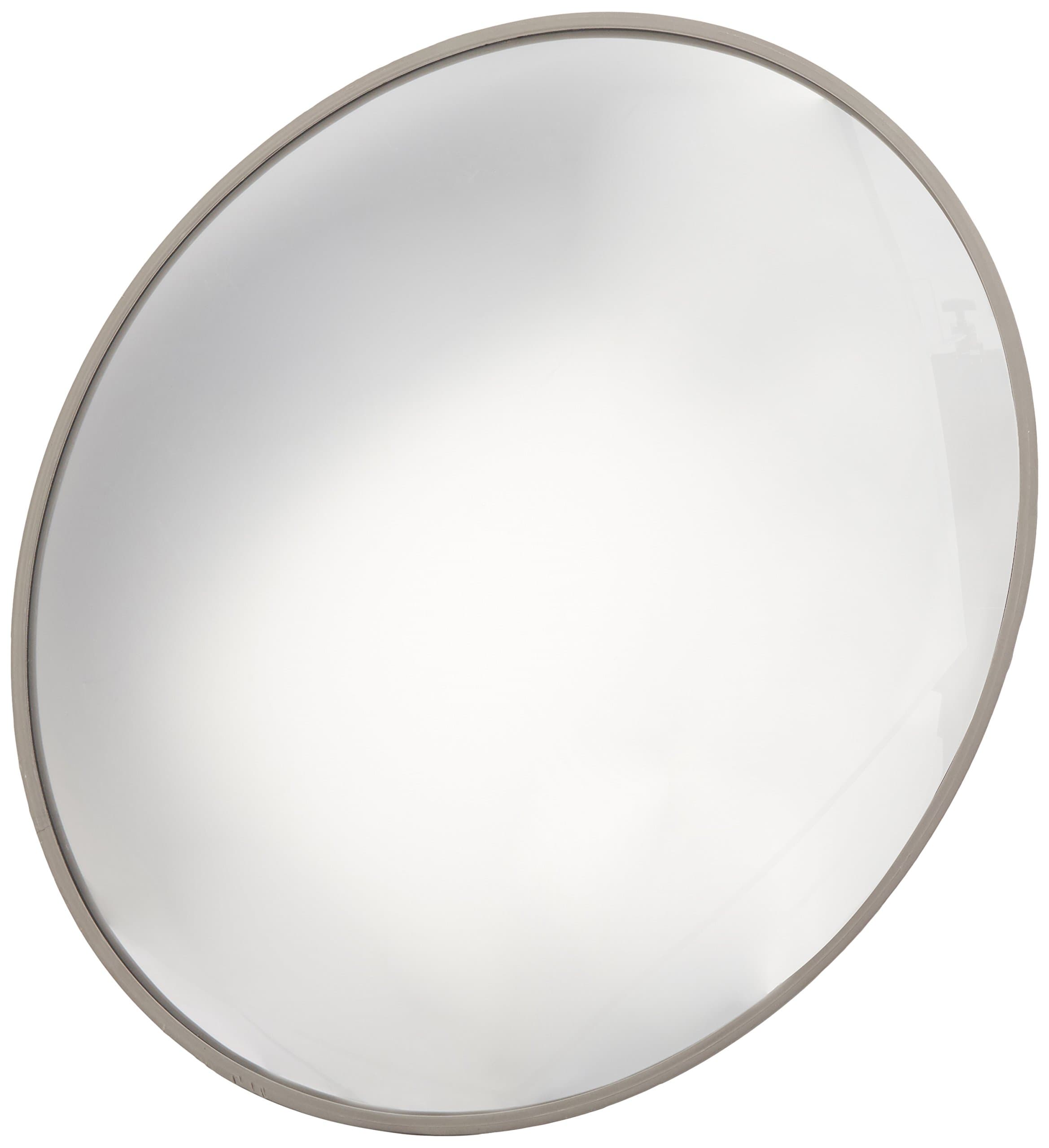 26” Acrylic Scratch Resistant Outdoor Convex Mirror With Plastic Back, Outdoor Security Mirror for the Garage Blind Spot, Store Safety, Warehouse View, Circular Wall Mirror for Personal or Office Use