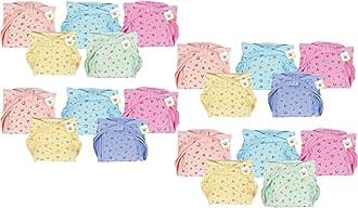 Toddylon Washable Reusable Cloth Diapers Langot for 0-6 Months Babies - Pack of 24