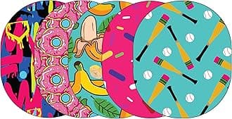 Glucomart Adhesive Patches for Dexcom G6 & Dexcom G7, Stelo, Guardian, and Libre CGM Sensors (5-Count) – Maximum Strength CGM Patches, Waterproof & Hypoallergenic (Baseball) (Universal)