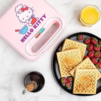 Uncanny BrandsHello Kitty Waffle Maker - Make Double Hello Kitty Waffles - Kitchen Appliance