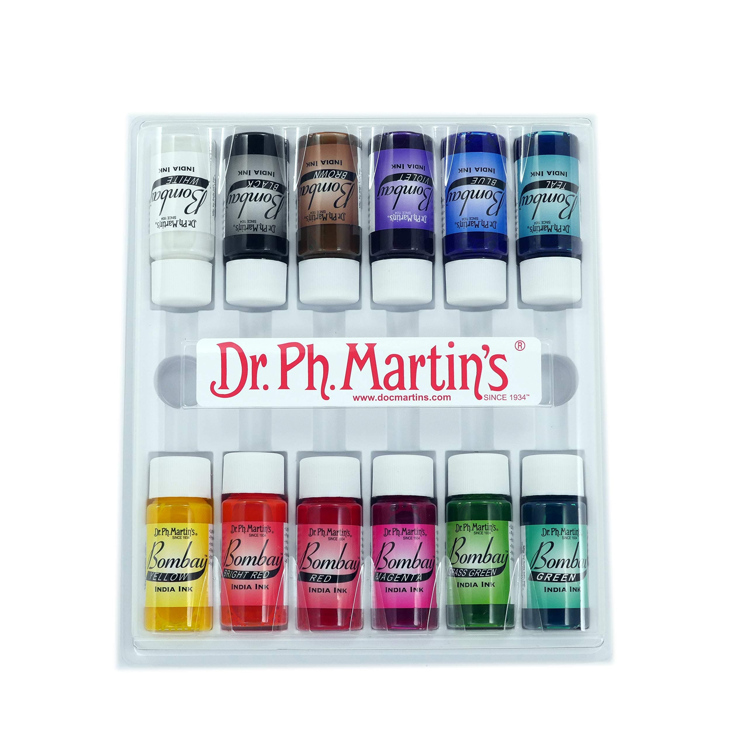 Dr. Ph. Martin's BOMBAY INDIA INK.5OZ 12/SET#1