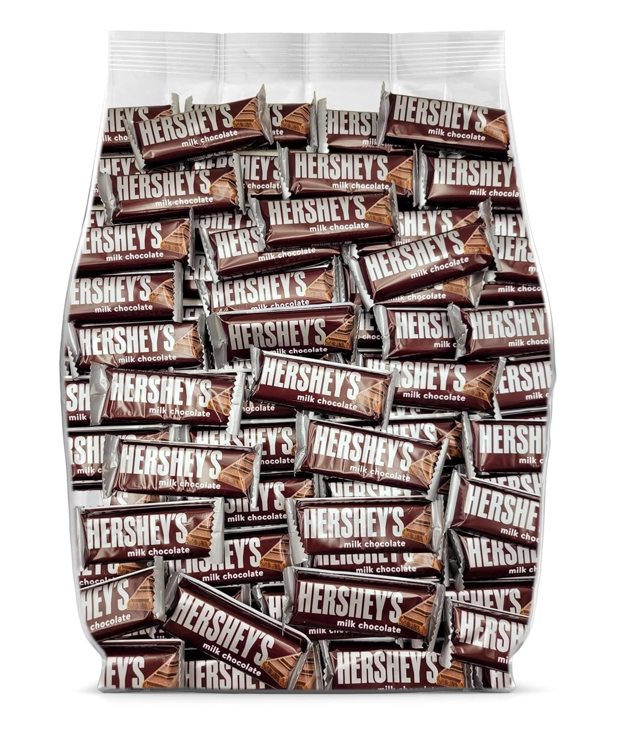 Hershey Milk Chocolate Bars Bulk Candy - 65 Individually Wrapped Chocolate Bars - Bulk Chocolate Candy Individually Wrapped for Sharing and Snacking - Chocolate Candy Bulk Pack - 65 Snack Size Hershey