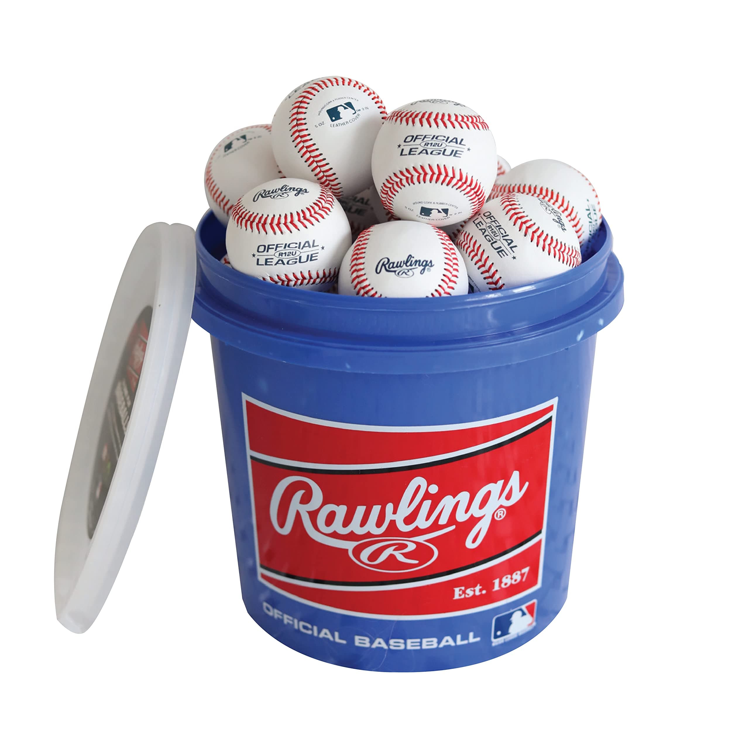 GAME USE Baseballs | Youth/12U | Game/Practice Use | Bucket | 24 Count