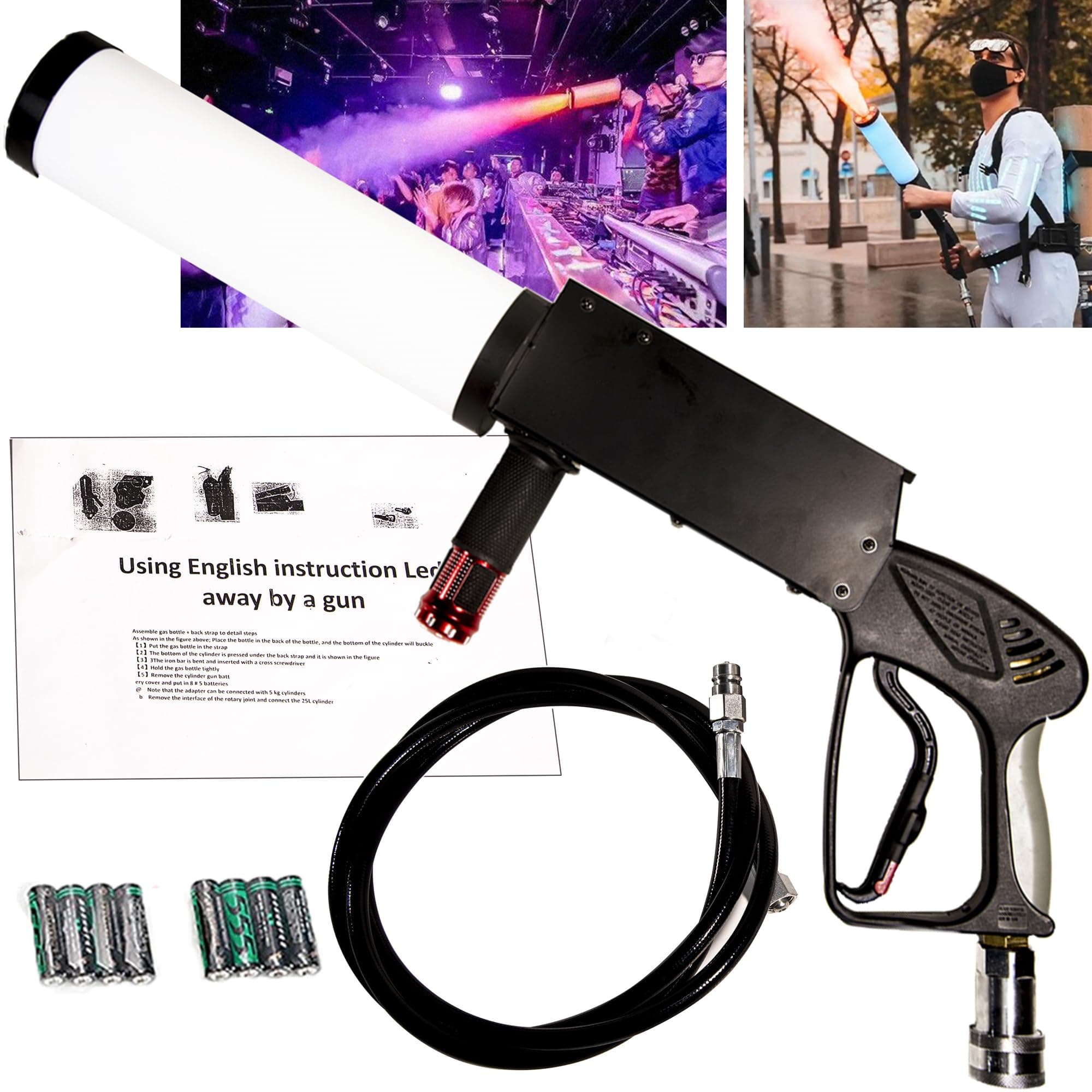 Professional DMX512 DJ Lights Mini Handheld CO2 Fog Machine