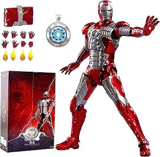 OvonniIronman Mark 5 Action Figure 7 Inch Deluxe Painting Exquisite Collection Model