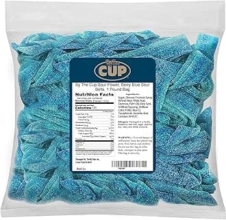 Berry Blue Sour Belts, 1 lb Bulk Bag