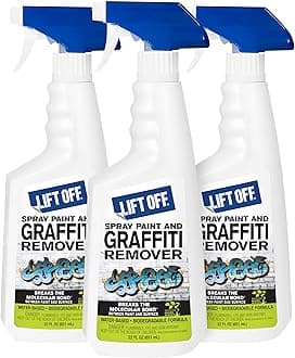 41101-3PK Spray Paint and Graffiti Remover – Removes Spray Paint, Acrylic, and Enamel – Safe for Wood, Metal, Concrete, Plastic – Water-Based Formula – 22 Fl Oz (Pack of 3)
