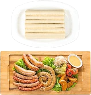 FAIRSKY Edible Drying Sausage Casing Collagen Sausage Casings for Flavorous Homemade Sausages 15m/49ft, Diameter 19mm/ 3/4'', 1 Roll