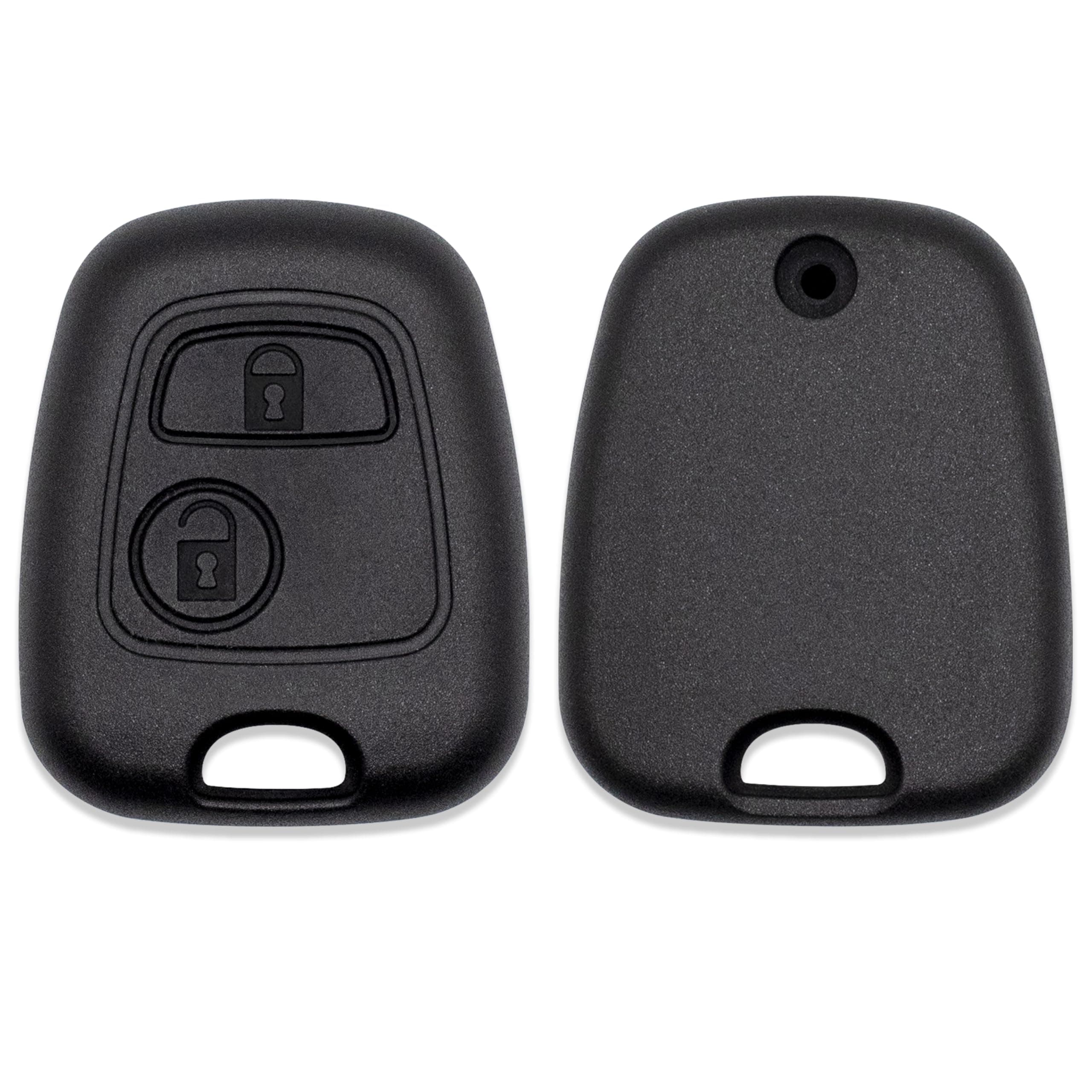 LAGE 2 Button Remote Control Remote Key Replacement for Citroen C1 C2 C3 C4 C5 Xsara Picasso Saxo Berlingo Toyota Aygo Peugeot 103 106 107 206 207 208 306 307 308 406 407 508 806 1007 Black