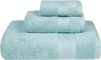 Soft Comfort Air Rich Towels for Bath, 100% Cotton Towel, Super Soft, Highly Absorbent, 3 Pieces Towel Set, 500 GSM - Nile Blue