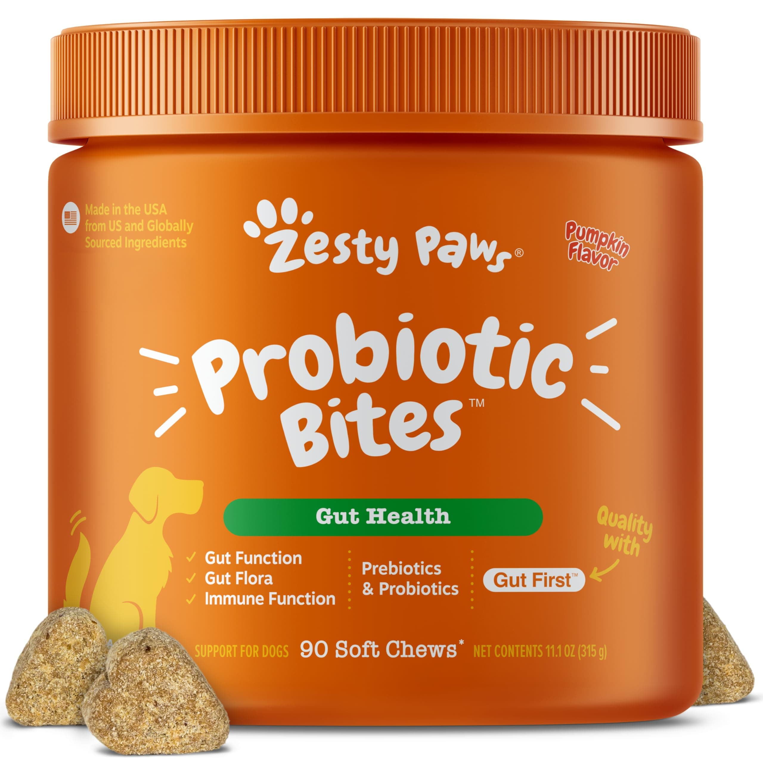 Zesty Paws Probiotic Bites Chicken Flavor 90ct
