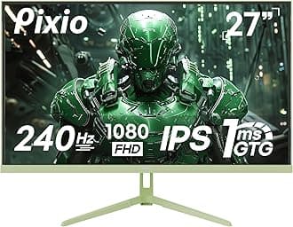 PX279 Wave Mint Green 27 inch 240Hz Refresh Rate FHD 1080p Resolution Fast IPS Panel 1ms GTG Resonse Time Gaming Monitor with Adaptive Sync