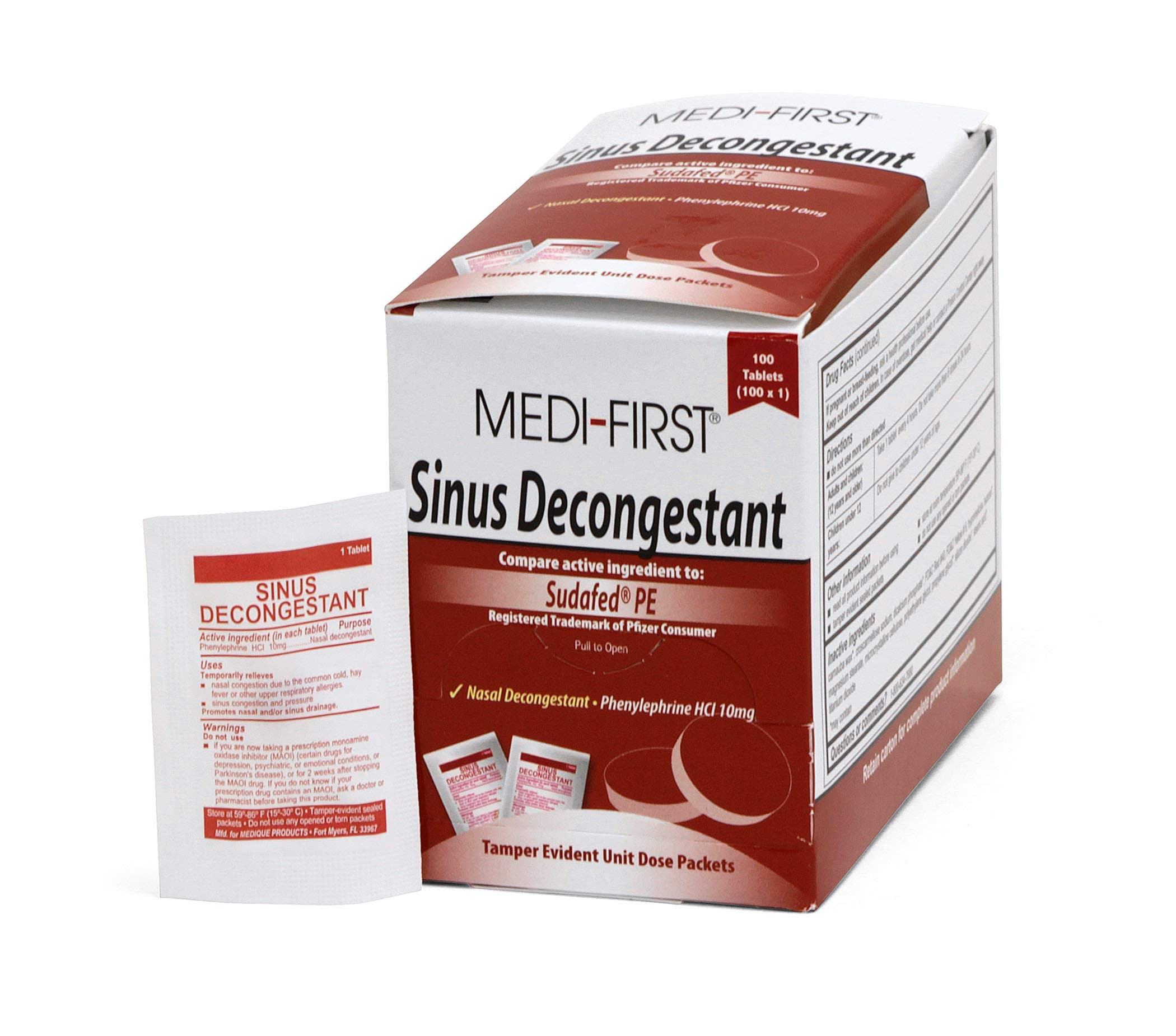 Products 80933 Sinus Decongestant, 100 Tablets