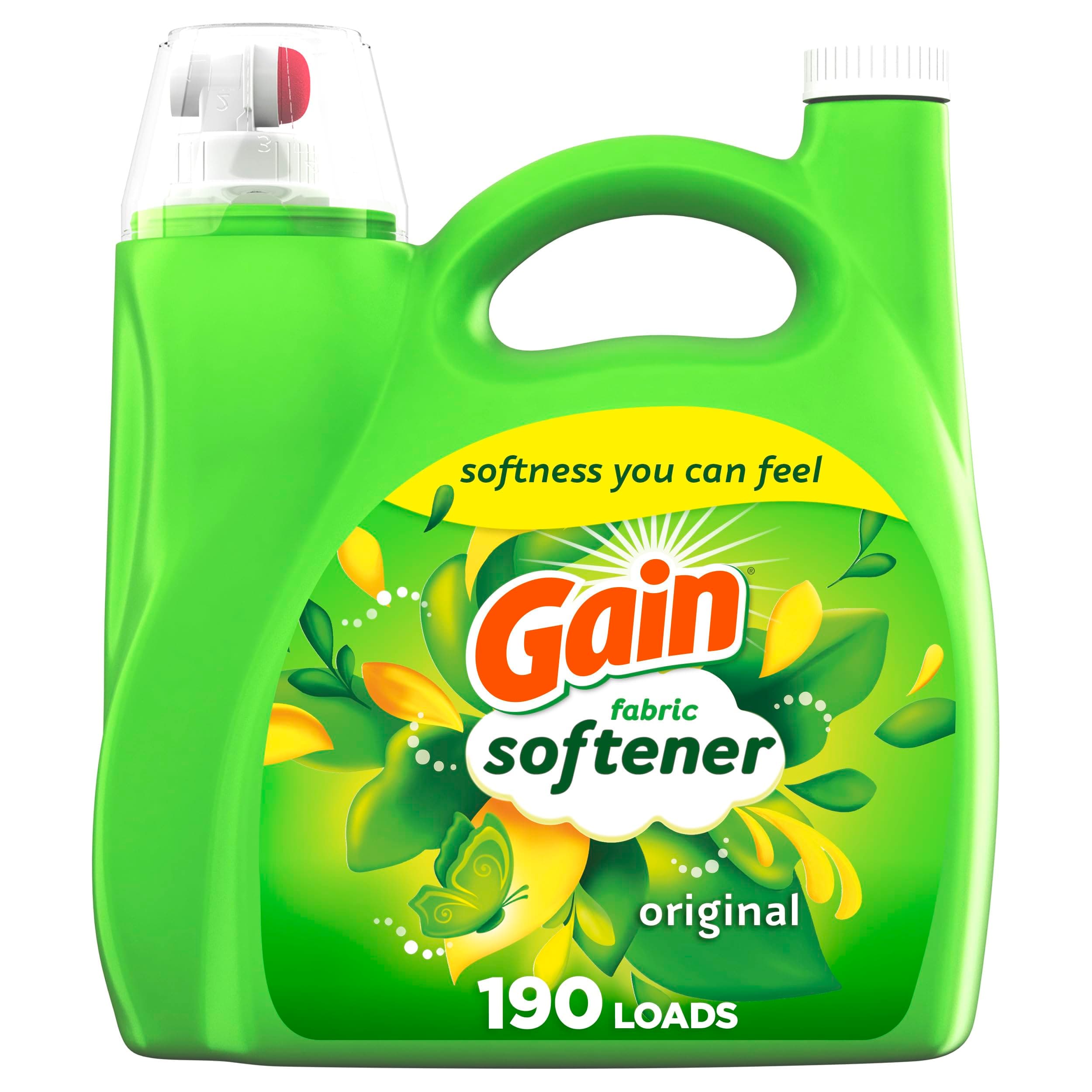 Liquid Fabric Softener, Original Scent, 140 FL OZ, 190 Loads, Liquid Fabric Softener For Soft, Fresh Laundry