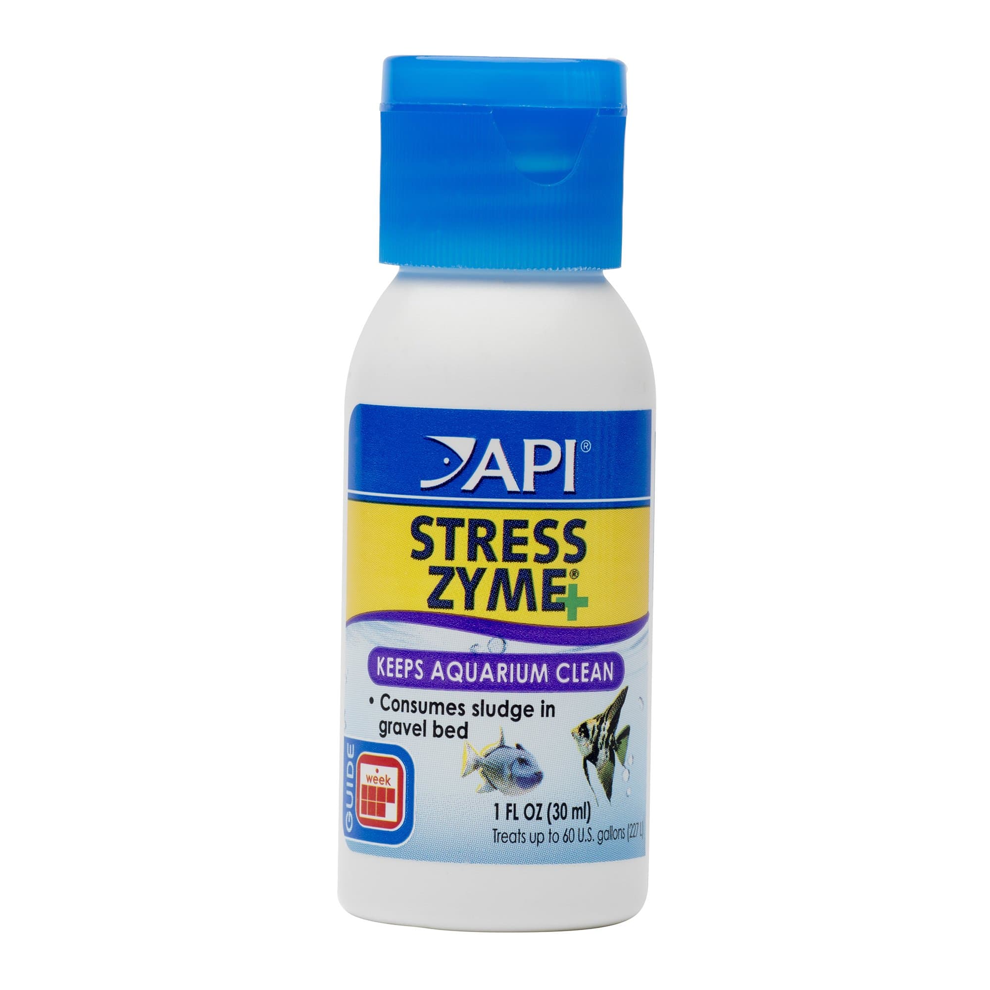 API STRESS ZYME Freshwater and Saltwater Aquarium Cleaning Solution 1-Ounce Bottle