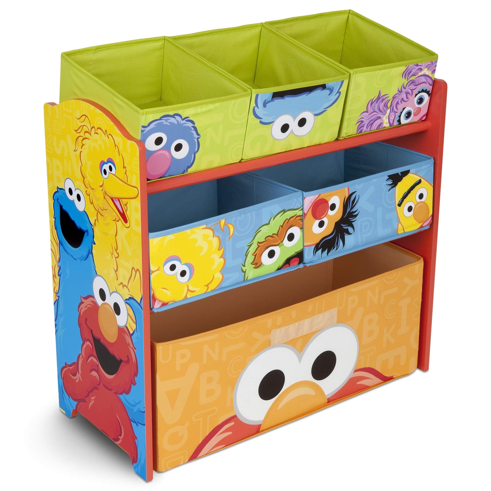 Delta Children Multi-Bin Toy Organizer, Sesame Street