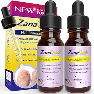Toenail Treatment Drops - 2 Pack Extra Strength Nail Repair Solution for Thick, Damaged & Discolored Nails