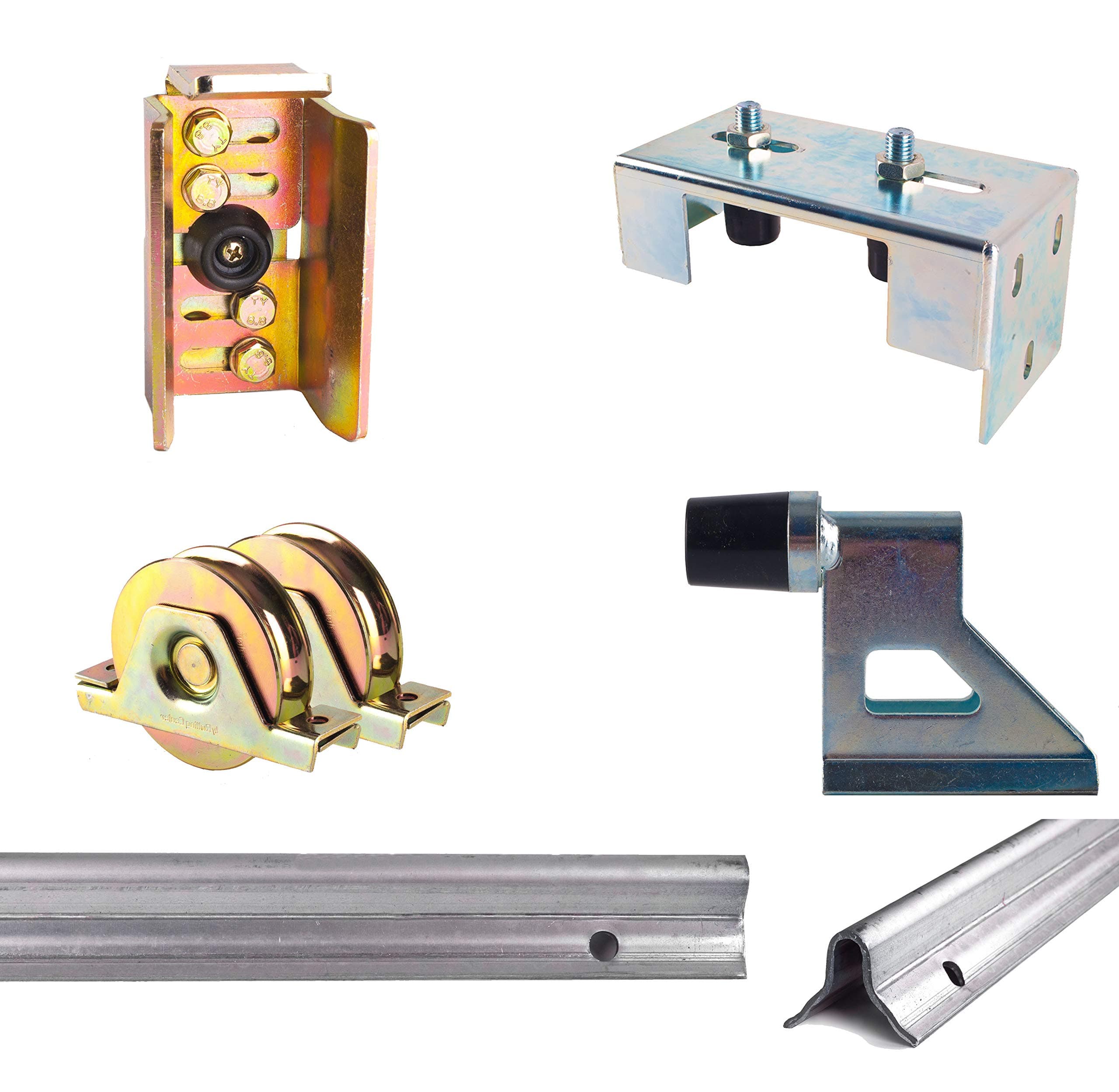 Concrete in Sliding Gate Kits, Contains"Ibbi" Rails, Keep, Latch Housing, All Basic Hardware (Up to 3.6m)