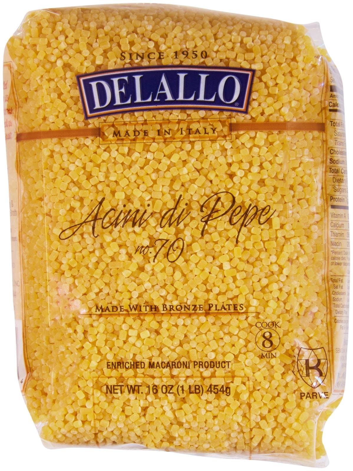 DeLallo Acini Di Pepe No.70 - 1 lb