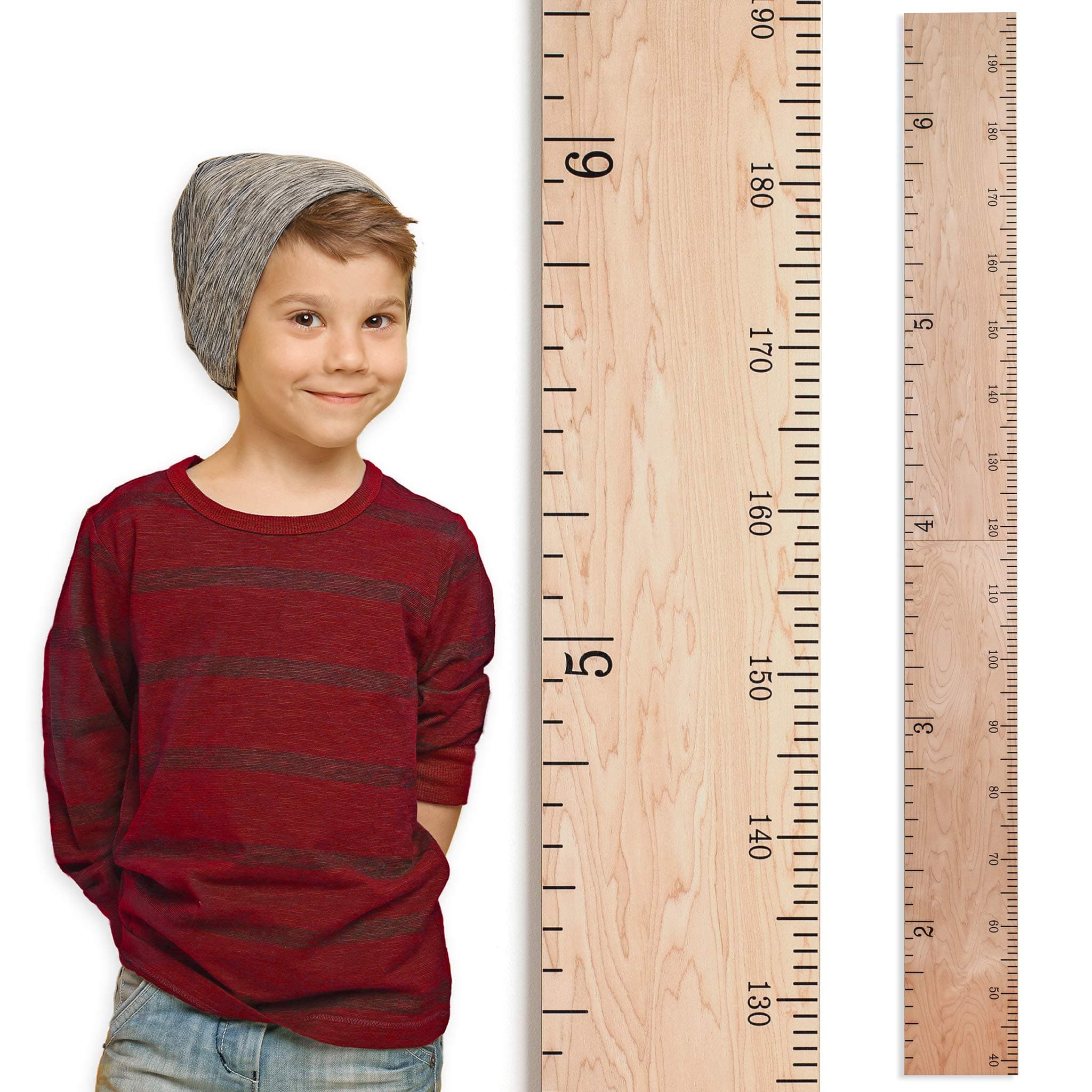 - HEADWATERS STUDIO Wooden Growth Chart for Wall - Size Height Chart for Kids, Growth Measuring Board and Kids Height Wall Chart, Growth Chart for Kids, Height Chart for Wall - Natural (63"x6.7")