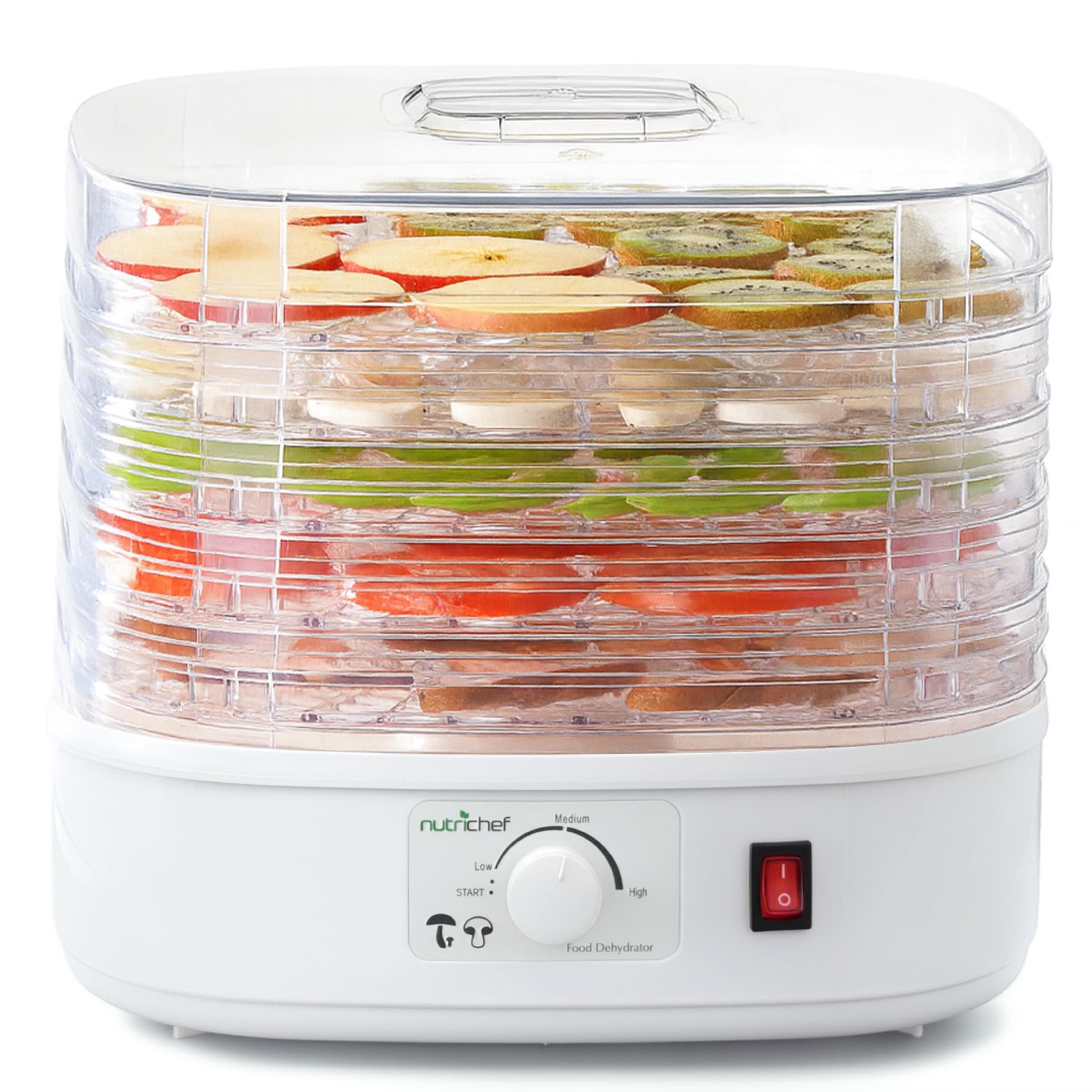 Food Dehydrator Machine | Multi-Tier Appliance for Home Use | Perfect for Beef Jerky, Fruits, Vegetables & Dog Treats | High-Heat Circulation | 5 Stackable Trays