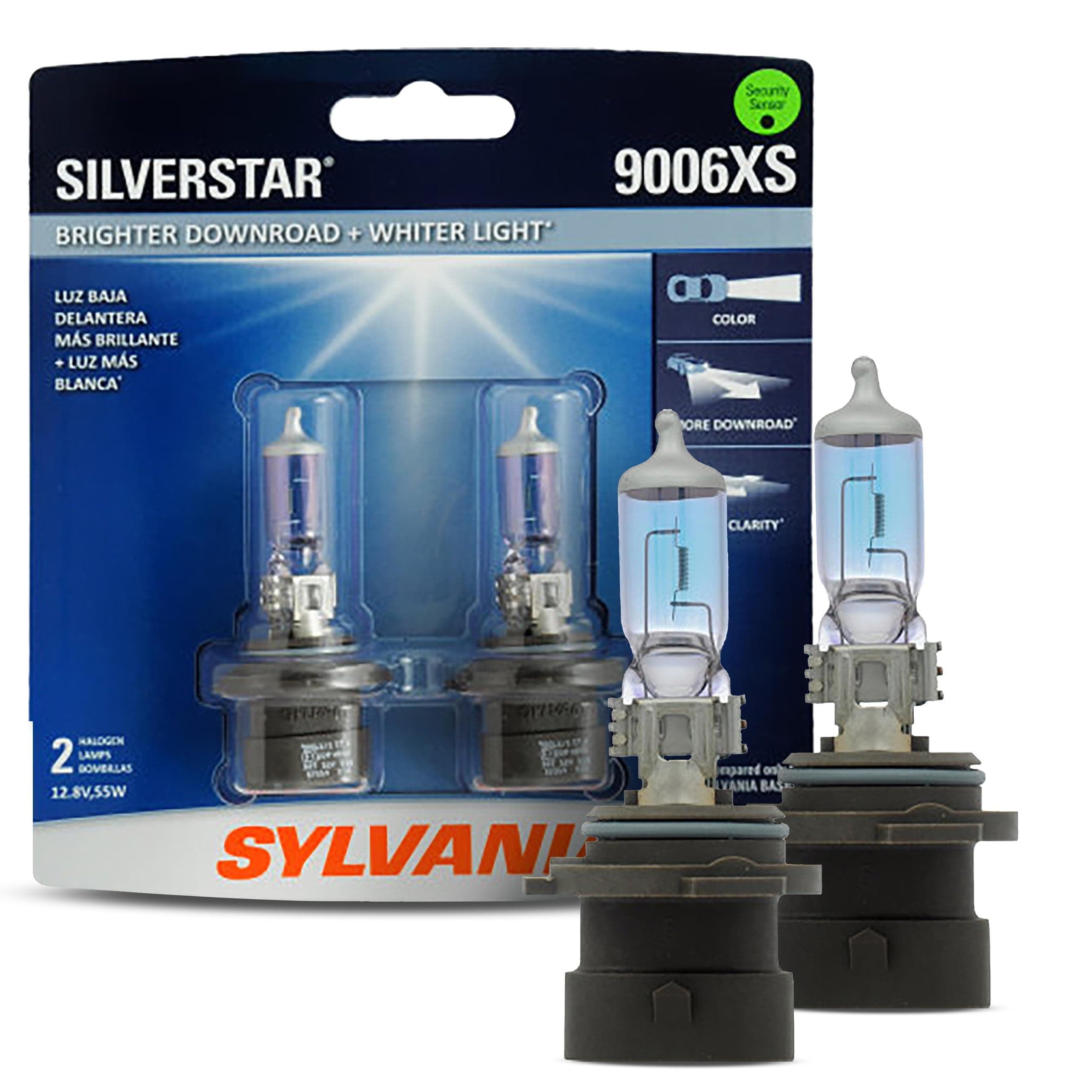 SYLVANIA 9006XS SilverStar High Performance Halogen Headlight Bulbs (Pack of 2)