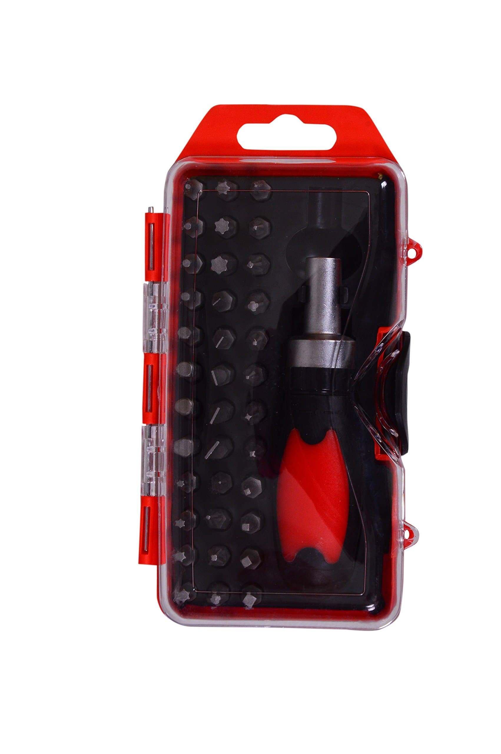 Visko VT9905 Ratchet Handle Screw Driver Set (Red) -38-Pieces