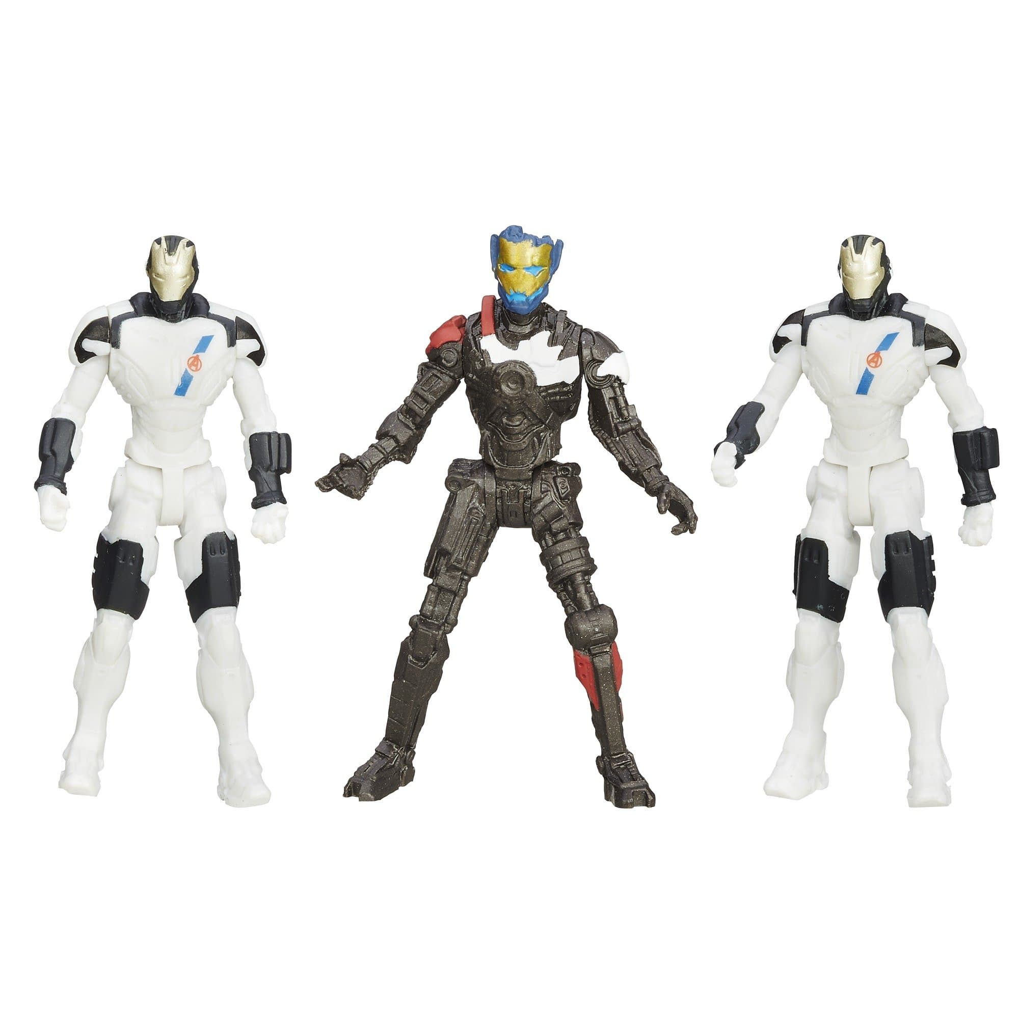 Marvel Avengers Action Figure Set - Bundle of 3 Age of Ultron Iron Legion vs. Ultron Mark 1 Figurines | Avengers Collectible Toys for Kids