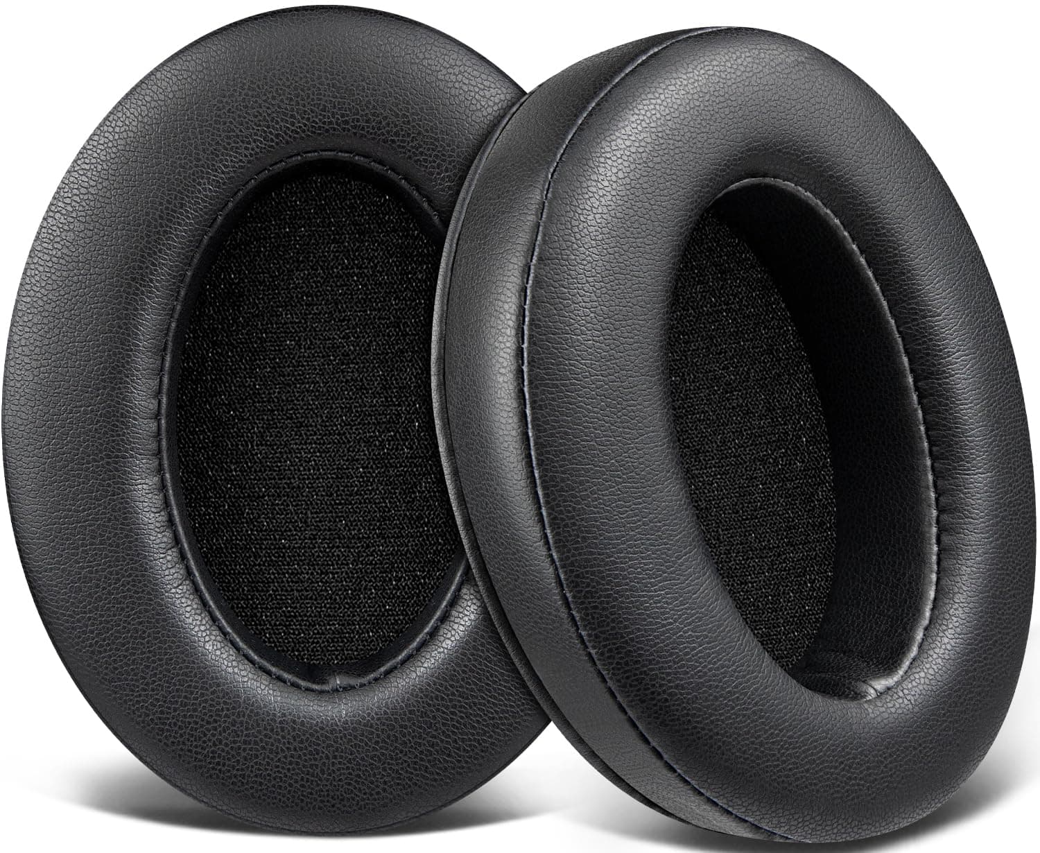 Protein Leather Universal Earpads for ATH M50X/M40X/MSR7, HyperX Cloud 1 2 3/Alpha/Flight/Stinger, SteelSeries Arctis, Sony MDR-7506/1ABT/1RBT/1RNC, Turtle Beach Stealth 420X/600 - Black
