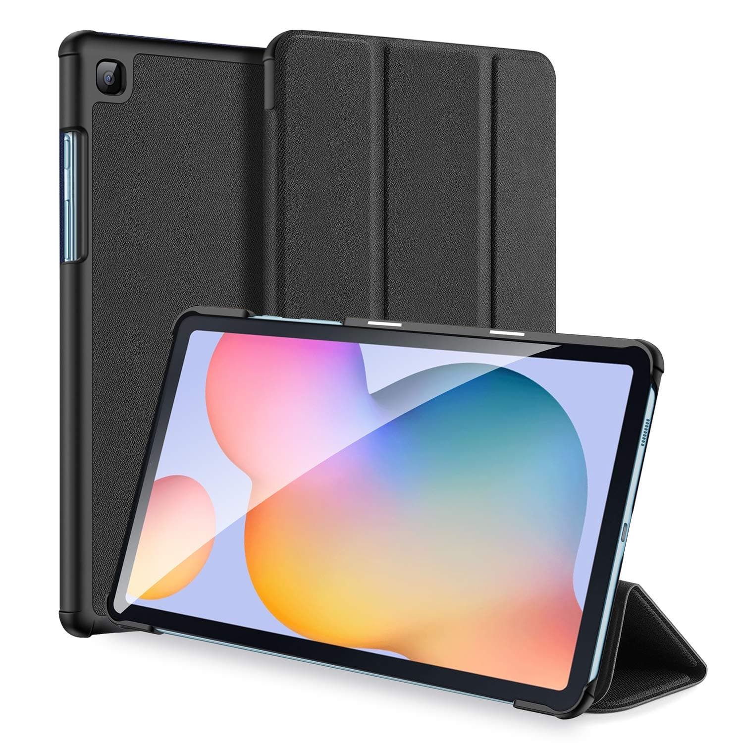 Neepanda Case for Galaxy Tab S6 Lite 10.4 2020, Ultra Thin Lightweight Tri-Fold Smart Shell Case Cover for SM-P610/P615 2020 [Auto Wake/Sleep] - Black