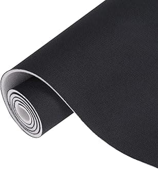 Auto Headliner Fabric Mesh Type 60inx40in with Foam Backing Interior Replacement Headliner Material, for All Vehicles RV Boat Home Roof Upholstery Fabric, Black