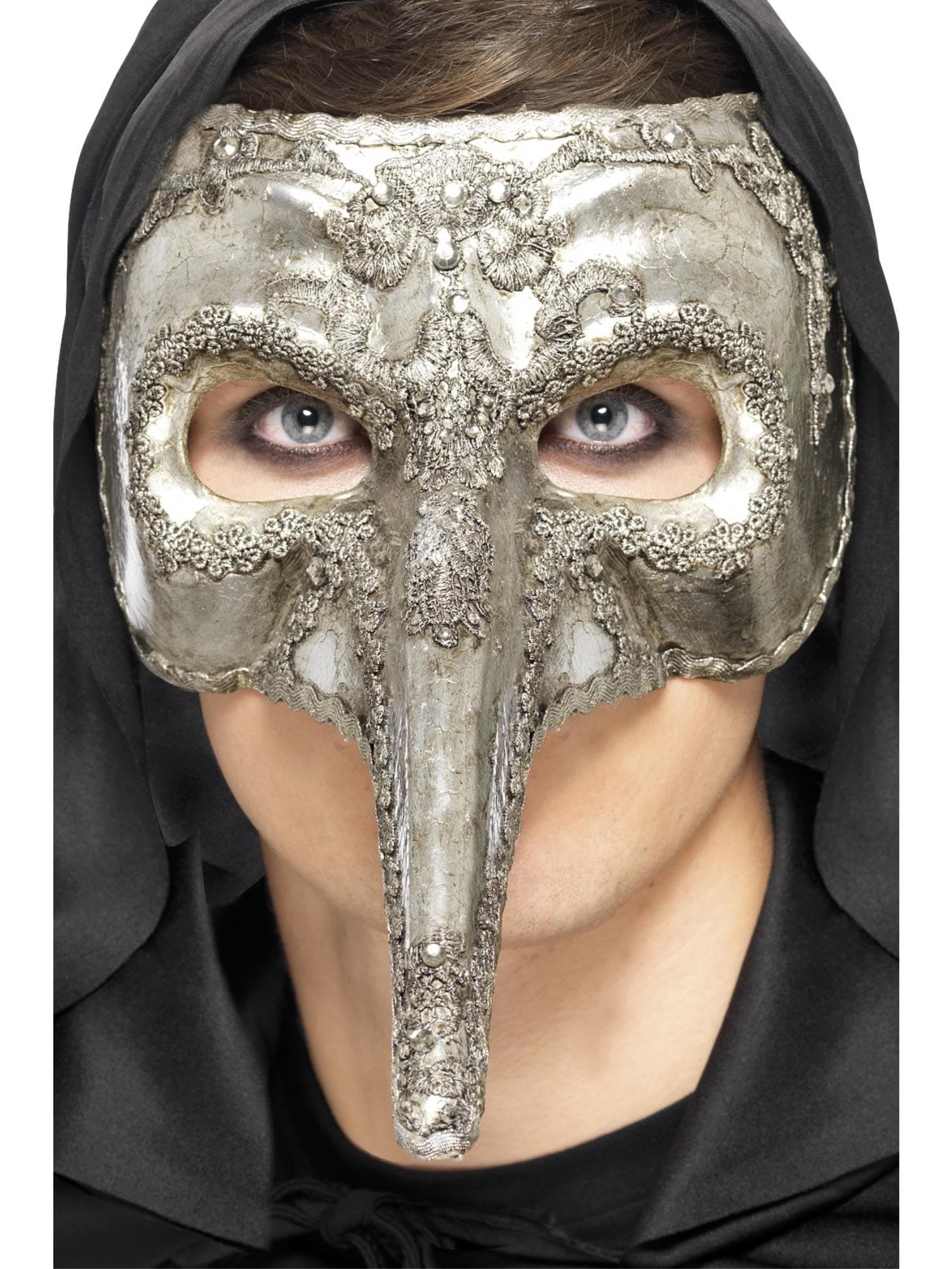Smiffys Men's Luxury Venetian Capitano Mask