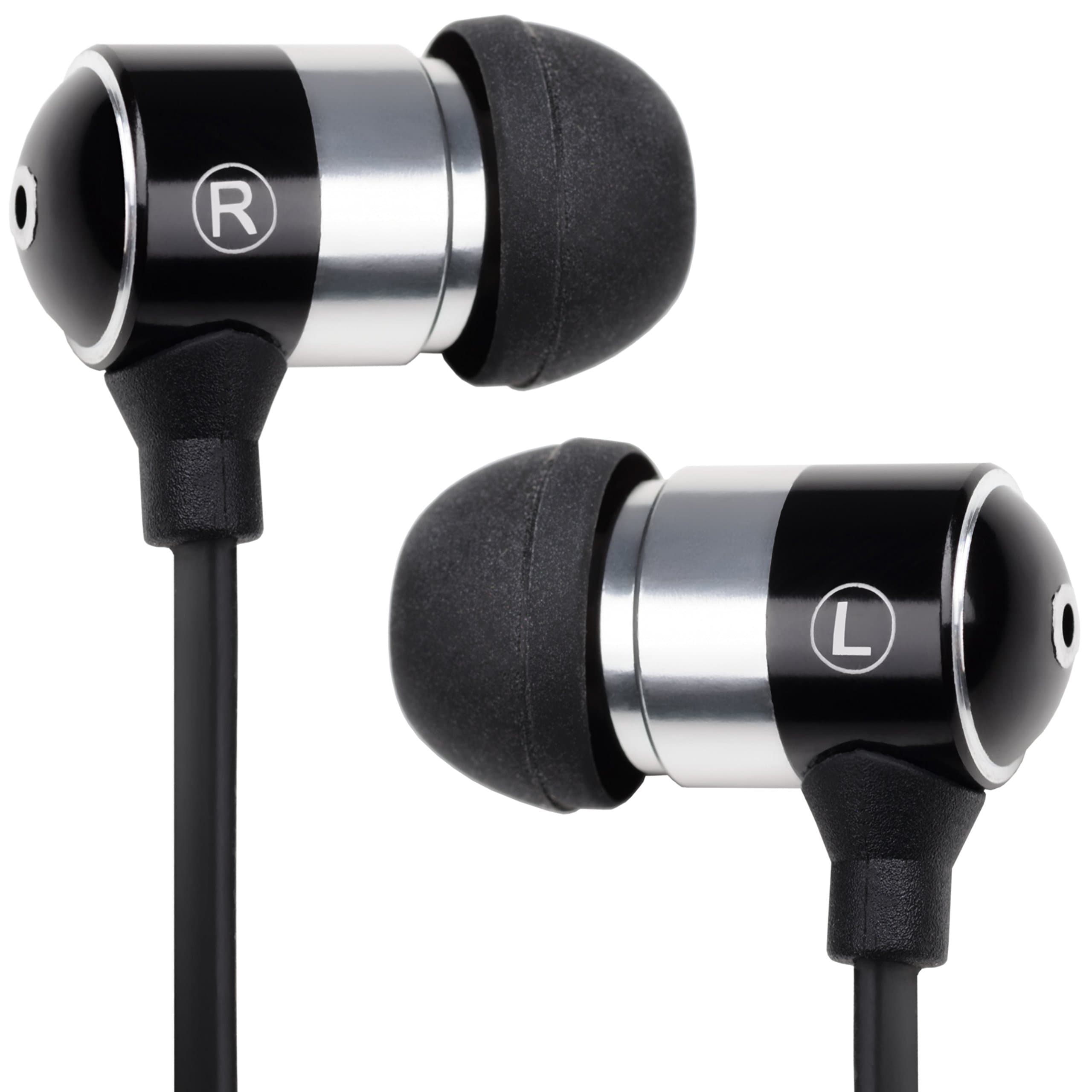 IN EAR HEADPHONES with Mic, Volume Slider & Call Button for iPod and Smartphones by Armbeats, Best Quality Stereo Sound, Noise Isolating, Tangle Free Cable, with Silicone Tips and Earphone Sport Grips