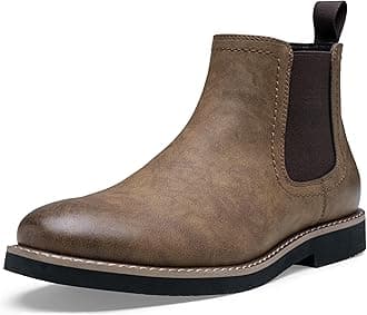 VosteyChelsea Boots Men Casual Dress Boots Black Ankle Classic Slip on Boots for Men