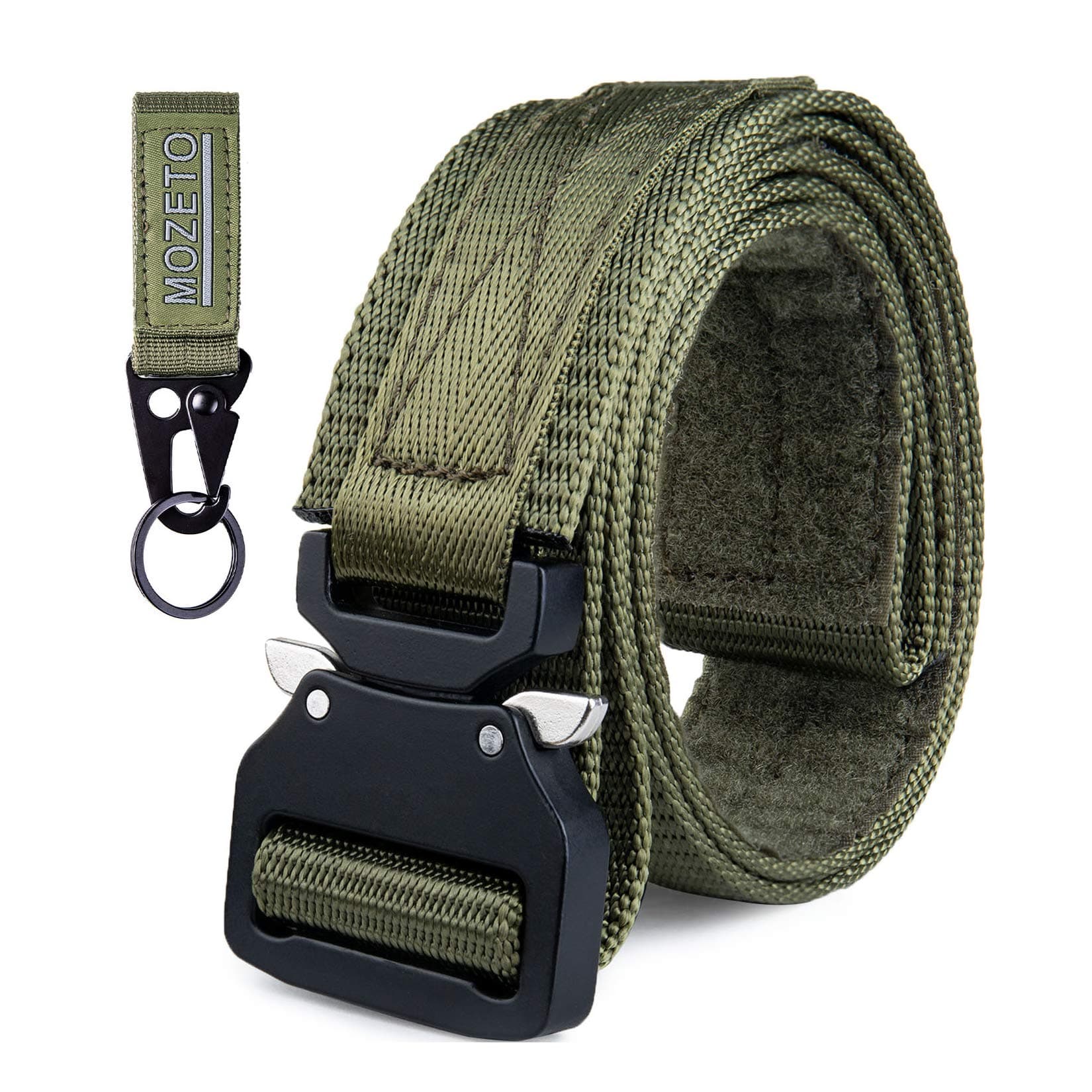 MOZETO Tactical Belts for Men 1.5" Nylon EDC CCW Gun Belt for Concealed Carry Holsters with Heavy Duty Quick Release Buckle