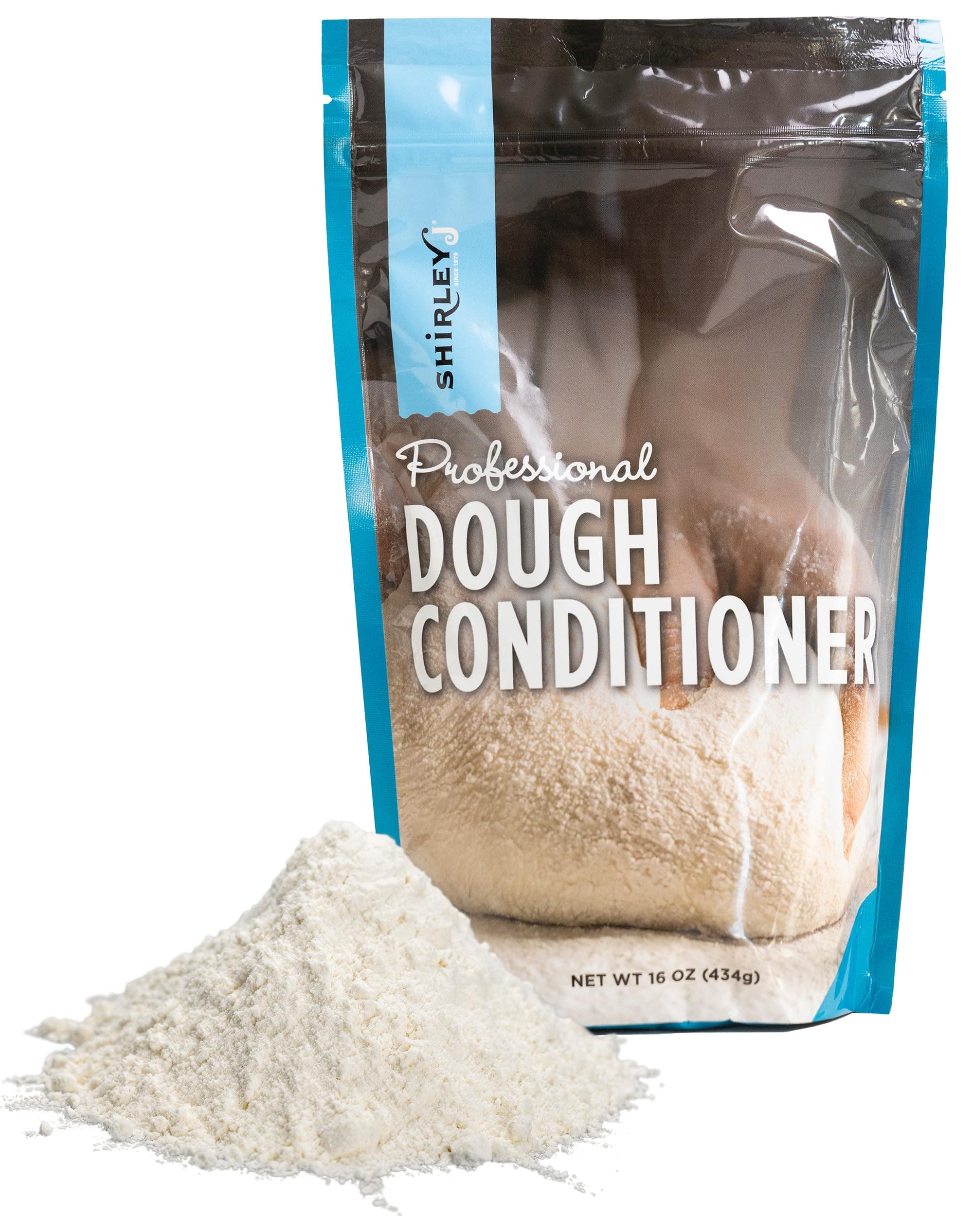Shirley J Professional Dough Conditioner - Dough Enhancer for Bread, Rolls, Pizza, & More - Versatile & Easy to Use Bread Improver - Improves Rise, Texture, & Elasticity - 1 lb.