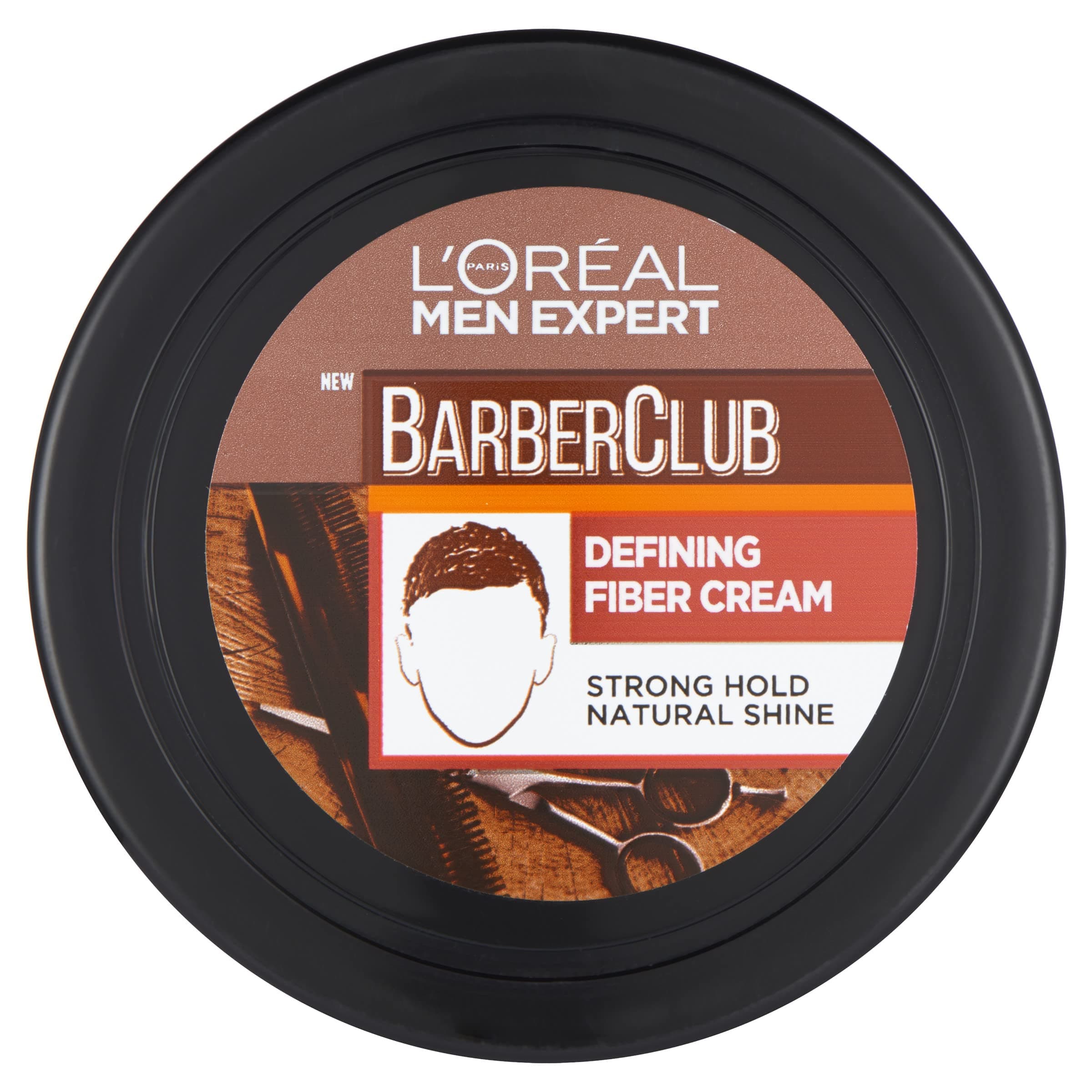 L'Oreal 's Hair Fiber Cream Barber Club Defining Fiber Cream, 75 ml