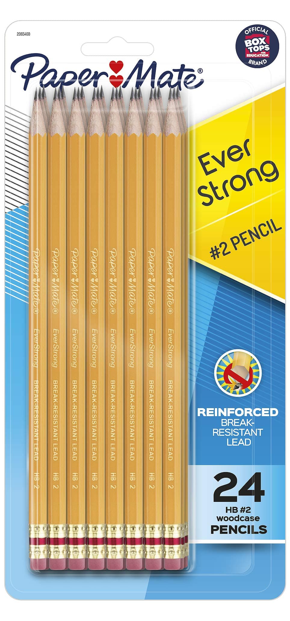 EverStrong #2 Pencils, Reinforced, Break-Resistant Lead When Writing, 24-Pack