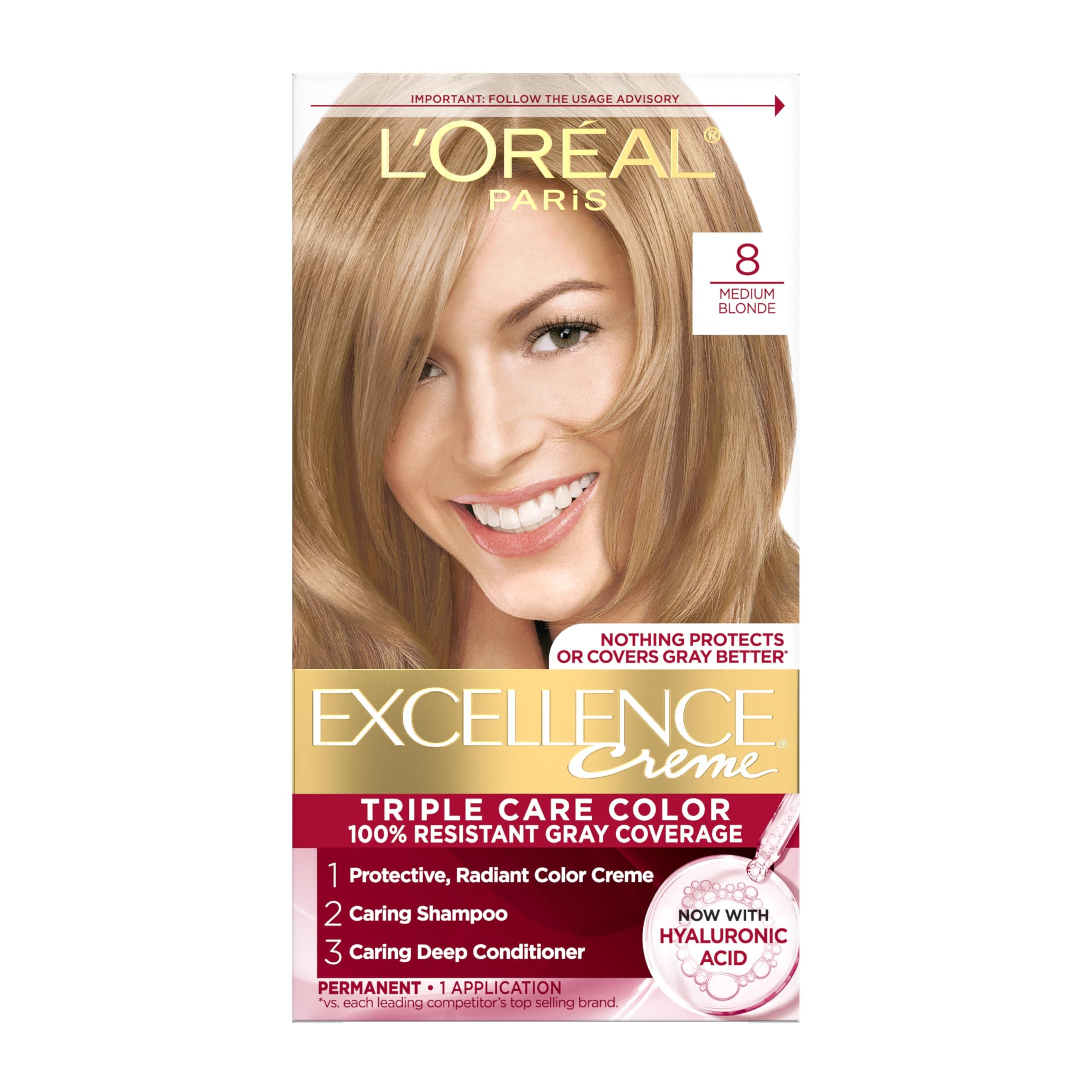 L'Oreal Excellence Hair Color #8 Medium Blonde