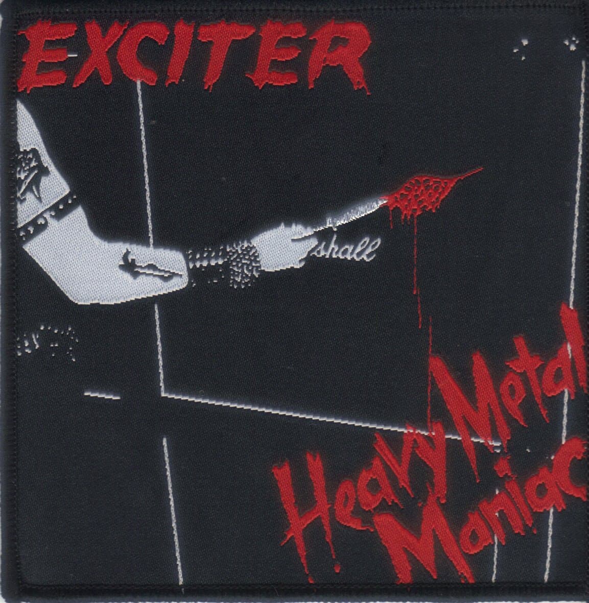 EXCITER-HEAVY METAL MANIAC-WOVEN PATCH