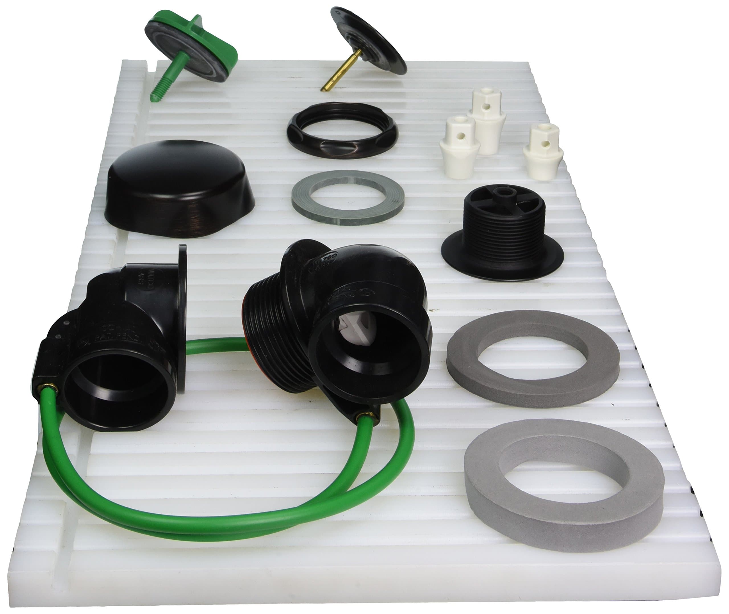 Watco Manufacturing 981-CA-ABS-BZ 1.5-Inch Schedule 40 ABS Piping Innovator Cable Bath Waste Half Kit, Oil Rubbed Bronze