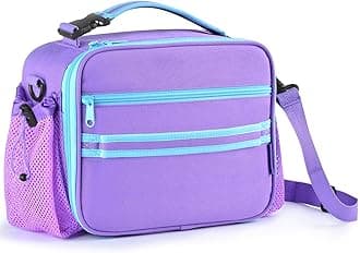 Kids Lunch Box For Girls,Lunch Box For Boys,Insulated Lunch Box For Kids,Kids Lunch Bag With Double Bottle Holder,Freezable Lunch Bag For School Travel Work,Reusable Lunch Bag For Kids Boys Girls Teen