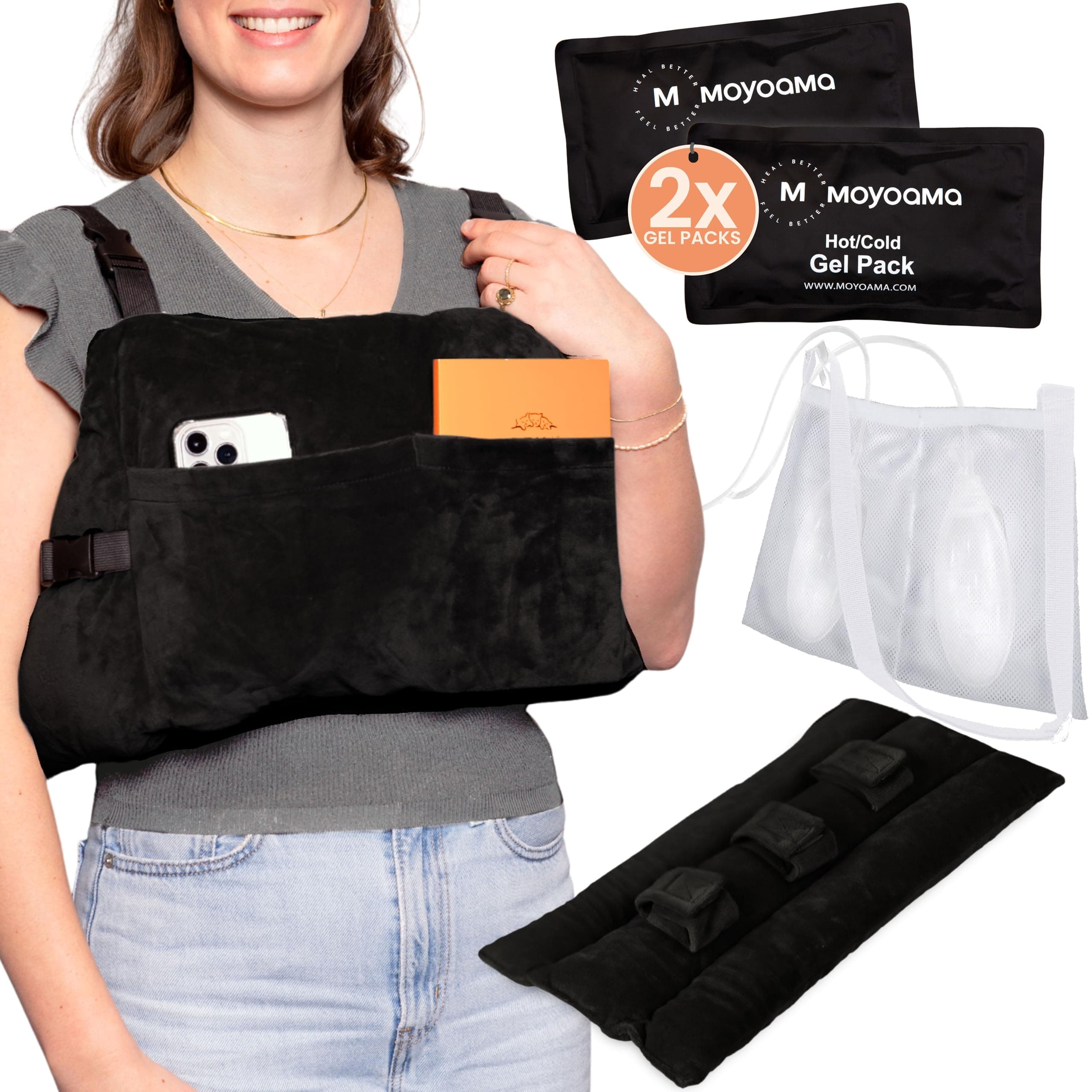 Post Mastectomy Pillow – Hands-Free Protection with Secure Strap & Easy-Clean Washable Cover Breast Surgery Must Haves,Breast Reduction Recovery Supplies,Breast Augmentation